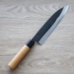 境志泰 火國 牛刀 210mm 白紙鋼 黑打 (1) 境志泰 火國 牛刀 210mm 白紙鋼 黑打