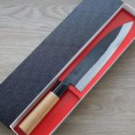 境志泰 火國 牛刀 210mm 白紙鋼 黑打 (2) 境志泰 火國 牛刀 210mm 白紙鋼 黑打