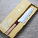 增谷訓生 三德刀 170mm VG10鋼 刻流 和柄 (2) 增谷訓生 三德刀 170mm VG10鋼 刻流 和柄