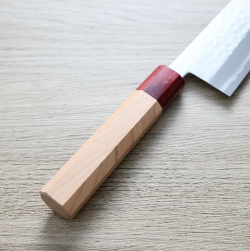 增谷訓生 三德刀 170mm VG10鋼 刻流 和柄 (3) 增谷訓生 三德刀 170mm VG10鋼 刻流 和柄