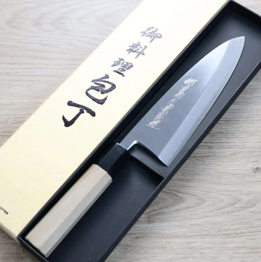 山脇刃物鄉右馬允義弘 出刃 180mm 銀三鋼 (2) 山脇刃物/鄉右馬允義弘 出刃 <br>180mm 銀三鋼