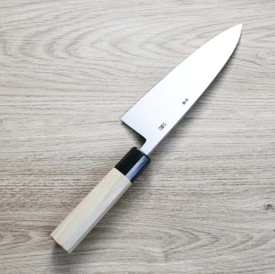 山脇刃物鄉右馬允義弘 出刃 180mm 銀三鋼 (3) 山脇刃物/鄉右馬允義弘 出刃 <br>180mm 銀三鋼