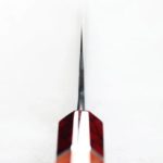 日野浦刃物 味方屋 三德 165mm 白紙鋼 黑打鍛地墨流