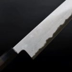 明神利器製作所 鐵人作 牛刀 210mm 青紙鋼 鍛流線 黑仕 (3) 明神利器製作所 鐵人作 牛刀 210mm 青紙鋼 鍛流線 黑仕