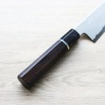 明神利器製作所 鐵人作 牛刀 210mm 青紙鋼 鍛流線 黑仕 (4) 明神利器製作所 鐵人作 牛刀 210mm 青紙鋼 鍛流線 黑仕