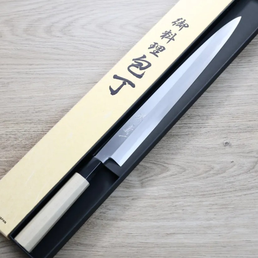 田中義一 柳刃 300mm 白紙鋼付鞘 (2) 田中義一 柳刃 300mm 白紙鋼/付鞘