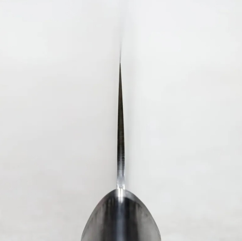 関龍作 切付牛刀 180mm VG10鋼 鎚目 (4) 関龍作 切付牛刀 180mm VG10鋼 鎚目