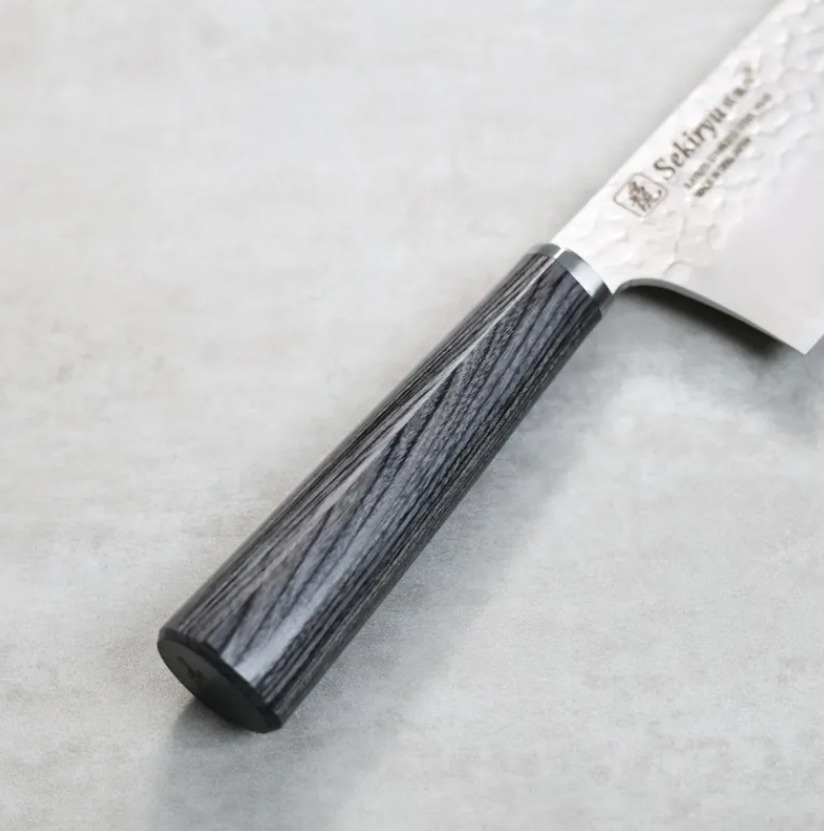 関龍作 菜切 180mm VG10鋼 鎚目 (3) 関龍作 菜切 180mm VG10鋼 鎚目