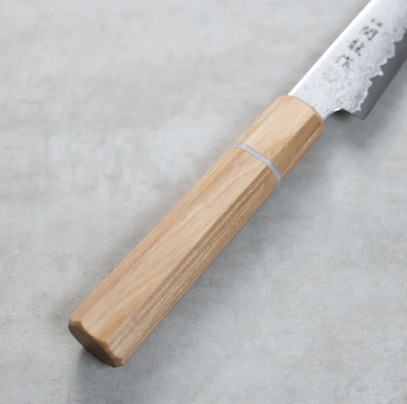 関龍作 蔬果刀 120mm VG10鋼 33層大馬士革 和柄