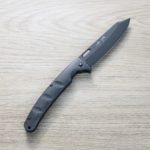 黑崎優 折疊刀 100mm 黑染 SG2粉末HSS鋼 碳纖維付皮套 黑崎優 折疊刀 100mm 黑染 SG2粉末HSS鋼 碳纖維/付皮套