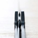 黑崎優 折疊刀 100mm 黑染 SG2粉末HSS鋼 碳纖維付皮套 (5) 黑崎優 折疊刀 100mm 黑染 SG2粉末HSS鋼 碳纖維/付皮套