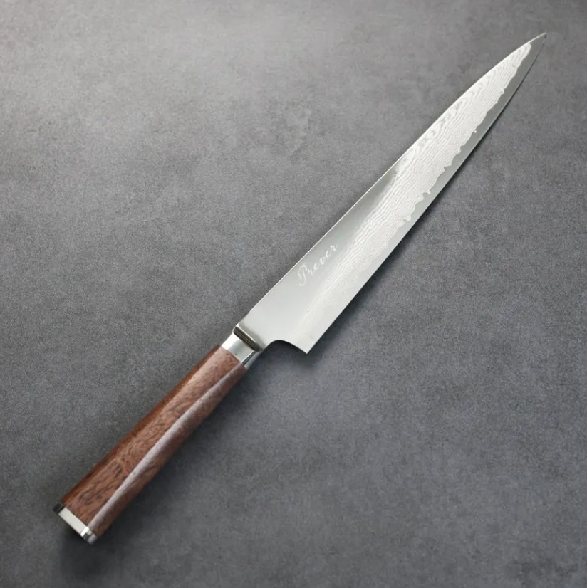 龍泉刃物 PREVER 筋引 240mm VG10 67層鎳染大馬士革 龍泉刃物 PREVER 筋引 240mm VG10 67層鎳染大馬士革