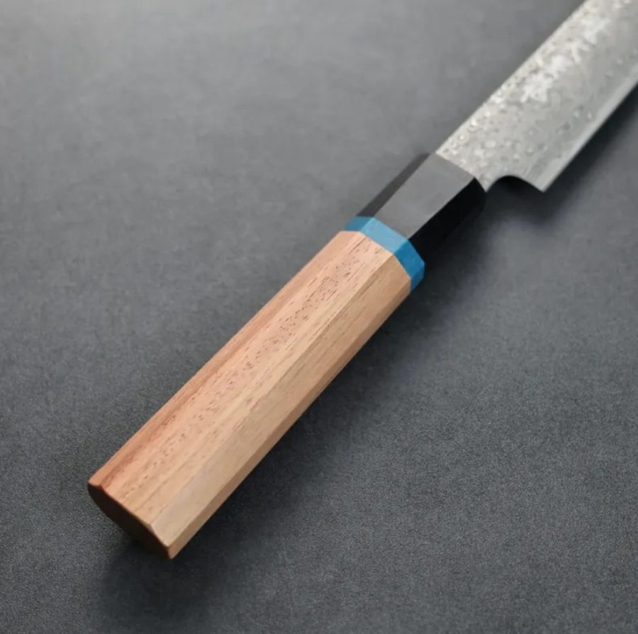 龍泉刃物 梵天雲龍 改 筋引 240mm VG10 63層鎳染大馬士革本鍛造 (4) 龍泉刃物 梵天雲龍 改 筋引 240mm VG10 63層鎳染大馬士革本鍛造