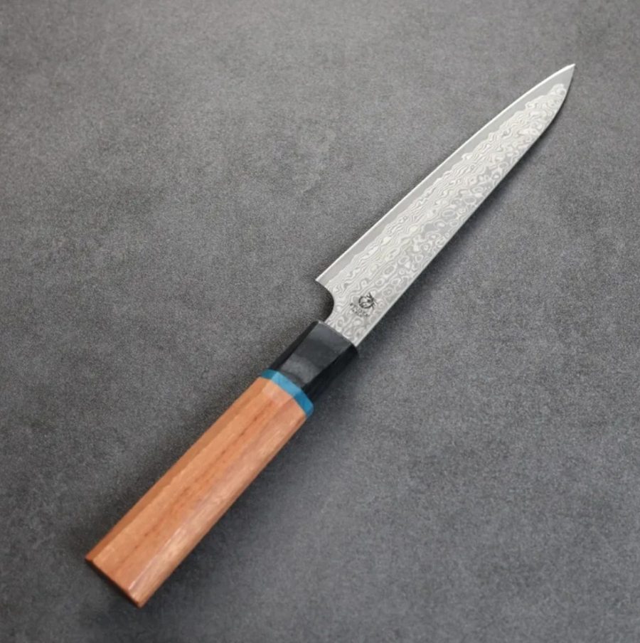 龍泉刃物 梵天雲龍 改 蔬果刀 135mm VG10 63層鎳染大馬士革本鍛造 (3) 龍泉刃物 梵天雲龍 改 蔬果刀 135mm VG10 63層鎳染大馬士革本鍛造