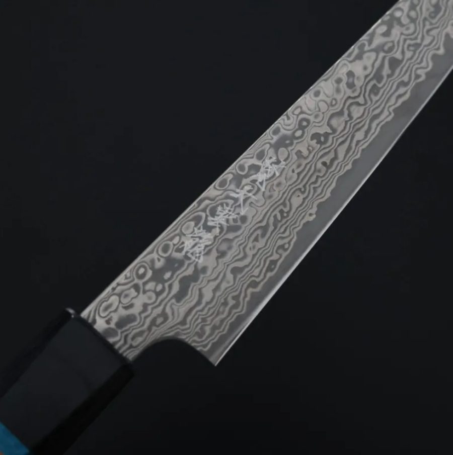 龍泉刃物 梵天雲龍 改 蔬果刀 135mm VG10 63層鎳染大馬士革本鍛造 (6) 龍泉刃物 梵天雲龍 改 蔬果刀 135mm VG10 63層鎳染大馬士革本鍛造