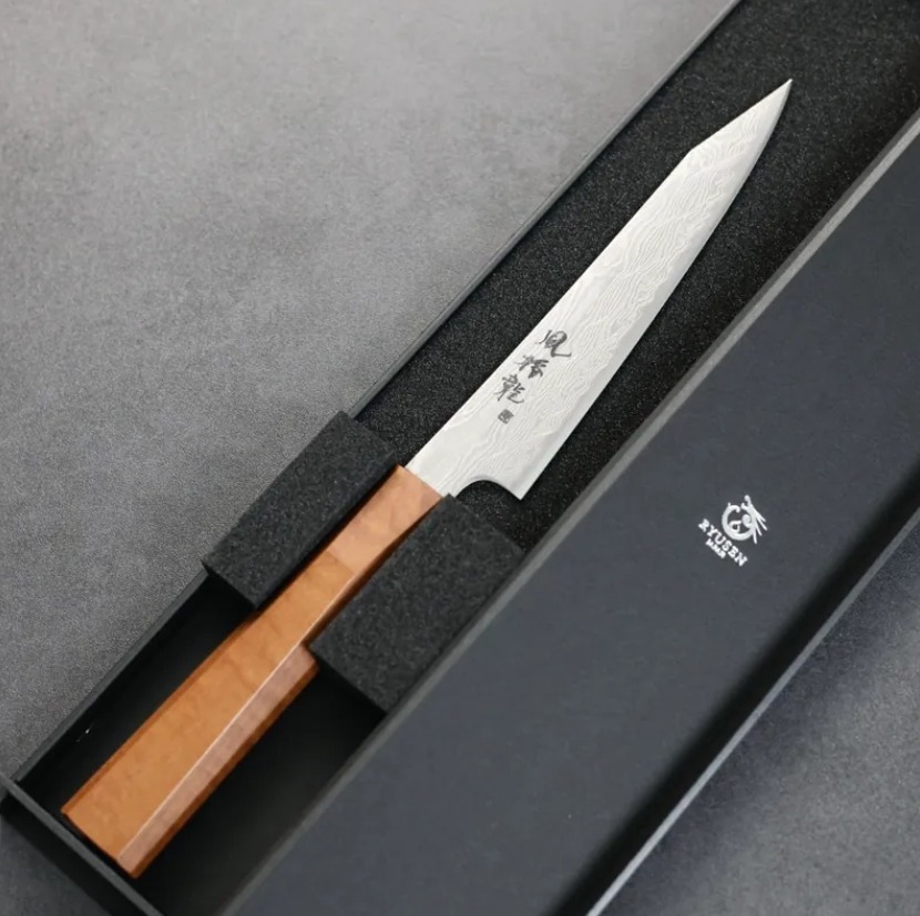 龍泉刃物 風格龍 蔬果 135mm ATS314鋼 63層大馬士革