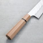 二唐刃物 牛刀 210mm <br>SG Strix粉末HSS鋼 鎚目大馬士革