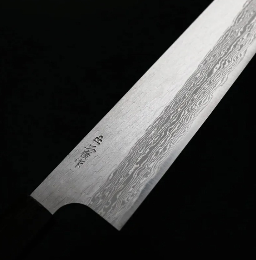 二唐刃物 牛刀 210mm VG XEOS鋼 鎚目大馬士革 (5) 二唐刃物 牛刀 210mm VG XEOS鋼 鎚目大馬士革