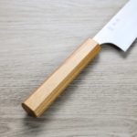 加藤義實 牛刀 210mm 銀三鋼 鍛造/梨地 櫸木柄