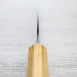 加藤義實 牛刀 210mm 銀三鋼 鍛造/梨地 櫸木柄