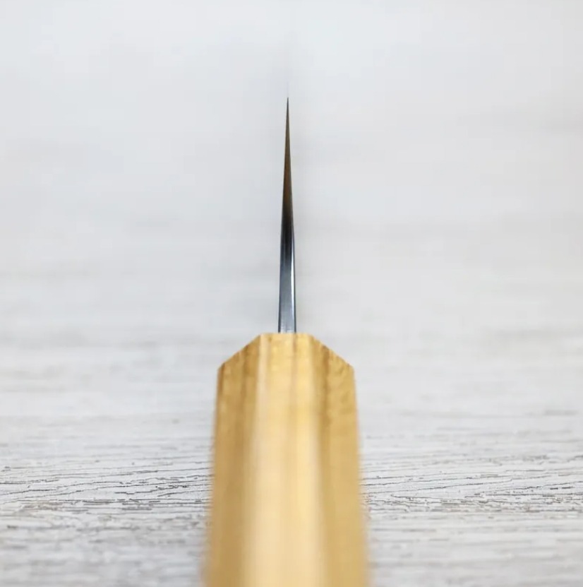 加藤義實 牛刀 210mm 銀三鋼 鍛造/梨地 櫸木柄