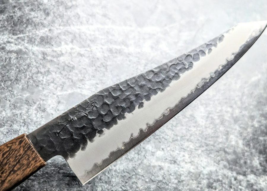 實光刃物 JOKKER 和三德 180mm 超級青紙鋼 黑打 槌目