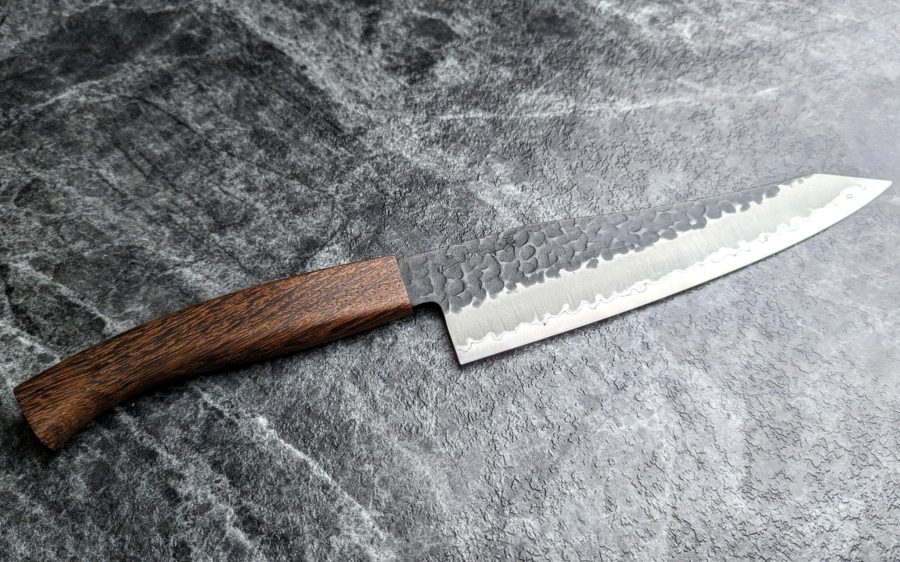 實光刃物 JOKKER 和三德 180mm 超級青紙鋼 黑打 槌目