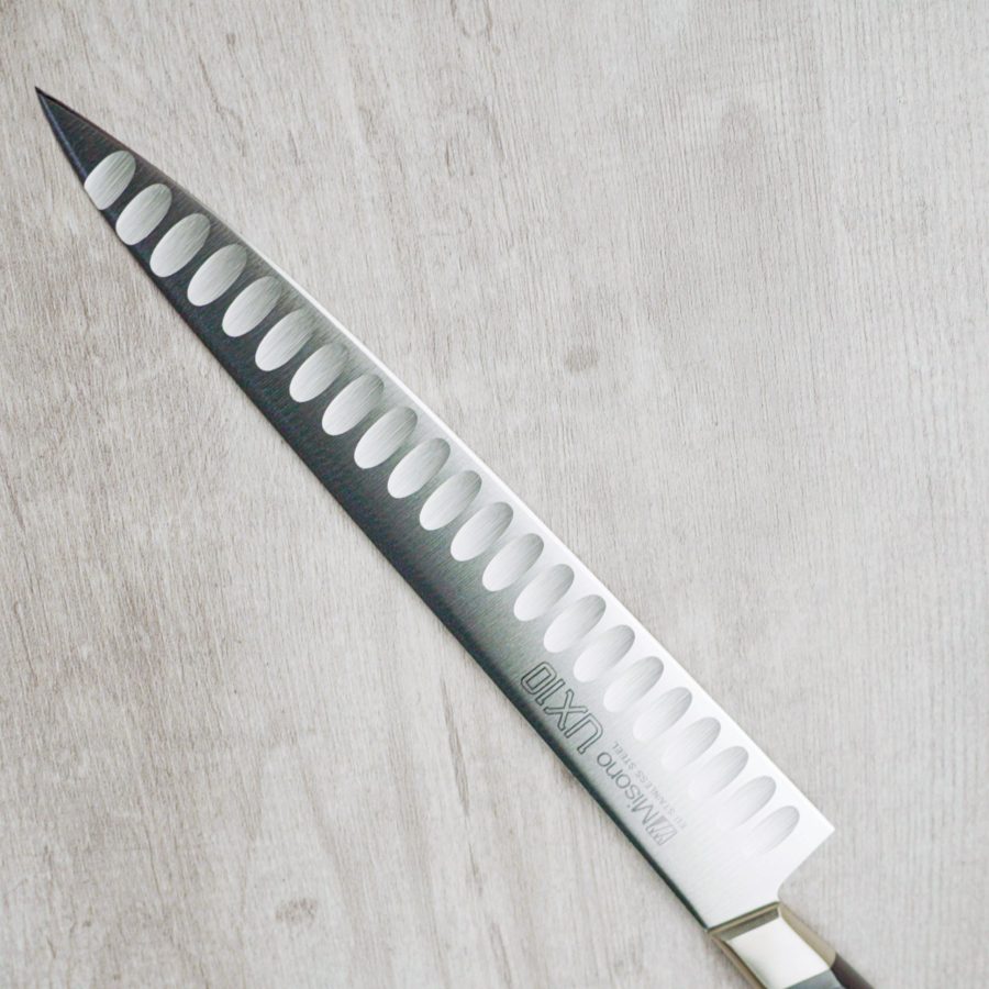 Misono UX10 氣槽 筋引 瑞典鋼 240mm 強化木西柄_2 MISONO UX10 雙面氣槽筋引<br>240mm 瑞典鋼