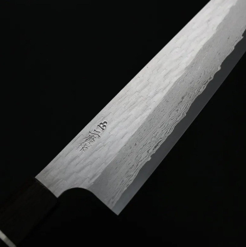 二唐刃物 牛刀 240mm VG XEOS鋼 鎚目大馬士革 (5) 二唐刃物 牛刀 240mm VG XEOS鋼 鎚目大馬士革