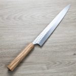 加藤義實 水波 筋引 270mm SG2粉末HSS鋼 橄欖木柄