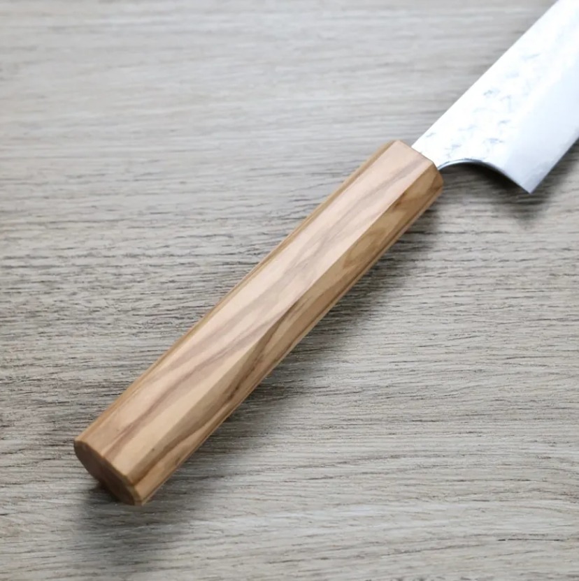 加藤義實 水波 筋引 270mm SG2粉末HSS鋼 橄欖木柄