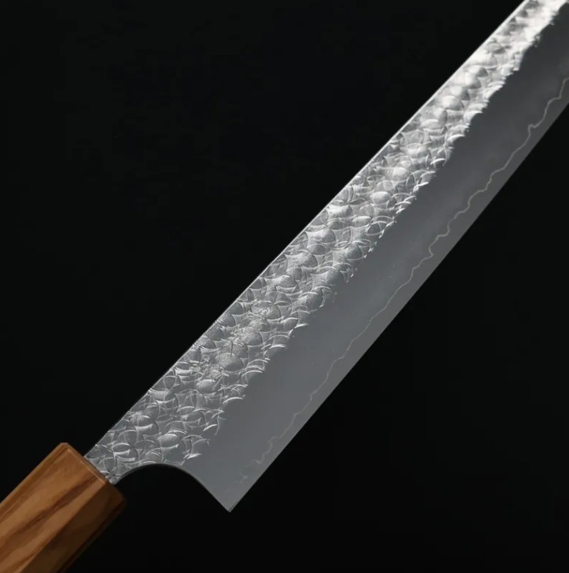 加藤義實 水波 筋引 270mm SG2粉末HSS鋼 橄欖木柄