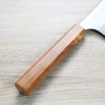 加藤義實 牛刀 240mm 銀三鋼<br>鍛造/梨地 櫸木柄