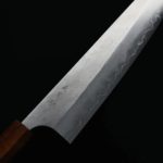 加藤義實 牛刀 240mm 銀三鋼<br>鍛造/梨地 櫸木柄