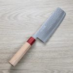 增谷訓生 寬版菜切 165mm VG10鋼 刻流 和柄 增谷訓生 寬版菜切 165mm VG10鋼 刻流 和柄