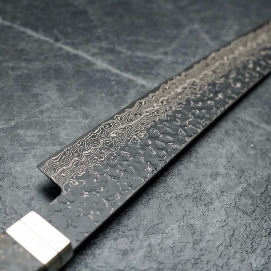 實光刃物Galaxy 筋引 SG2 碳纖金薄柄270mm-6 實光刃物 Galaxy 筋引 270mm SG2粉末HSS鋼 碳纖維金箔柄