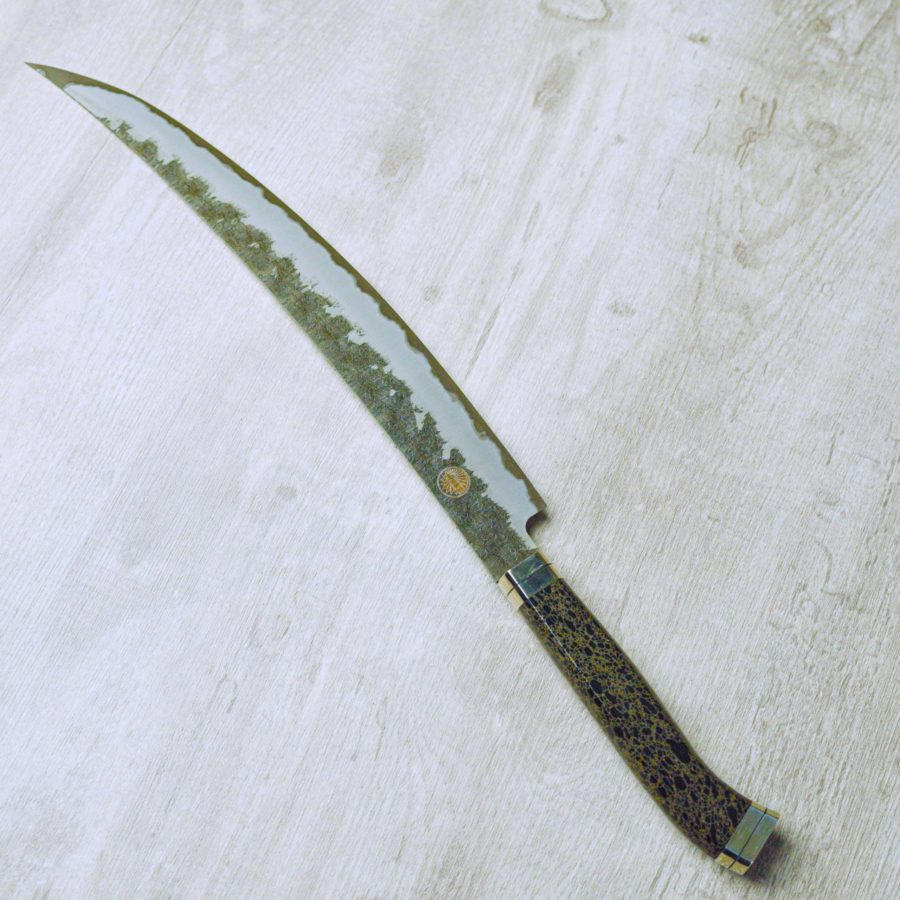 實光刃物肉切 超青270mm 樹脂特殊柄_1 實光刃物 肉切 270mm 超級青紙鋼 樹脂特殊柄
