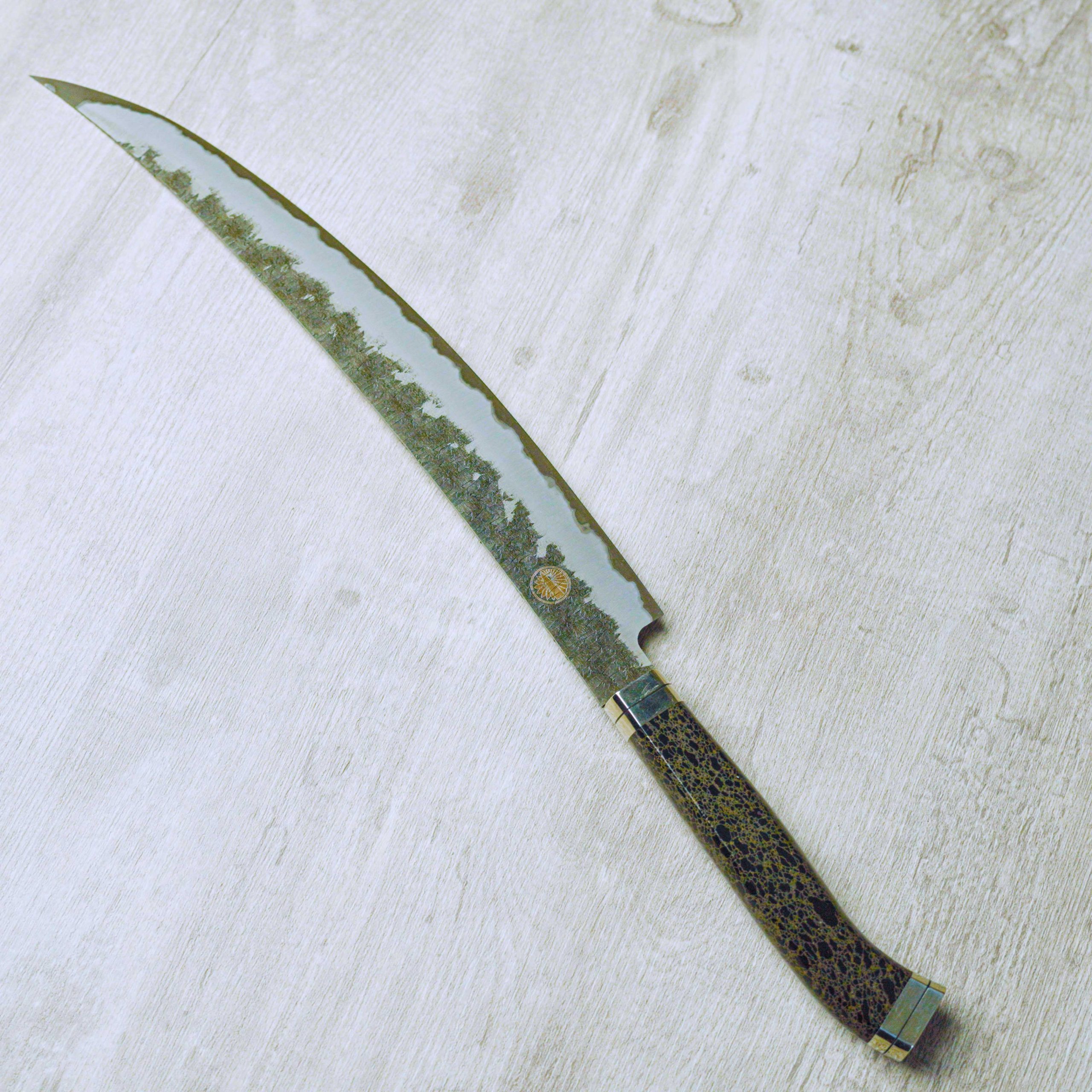 實光刃物 肉切 270mm 超級青紙鋼 樹脂特殊柄