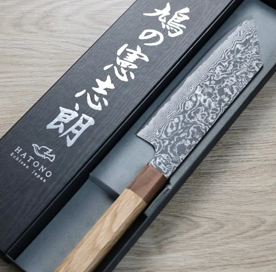 鳩野憲志朗 文化 170mm SG2 黑染大馬士革 (2) 鳩野憲志朗 文化 170mm SG2 黑染大馬士革