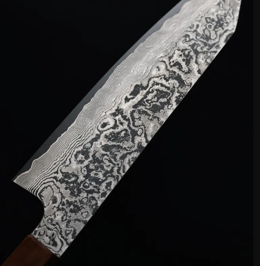 鳩野憲志朗 牛刀 210mm SG2 黑染大馬士革 (5) 鳩野憲志朗 牛刀 210mm SG2 黑染大馬士革