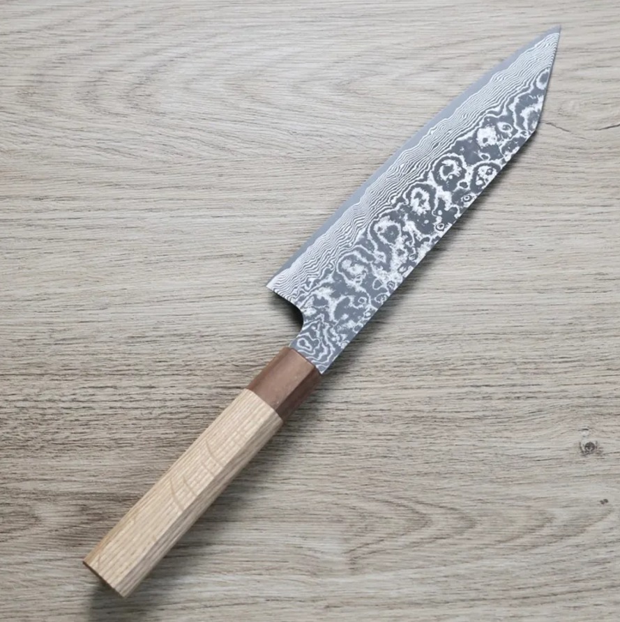 鳩野憲志朗 牛刀 210mm SG2 黑染大馬士革 鳩野憲志朗 牛刀 210mm SG2 黑染大馬士革