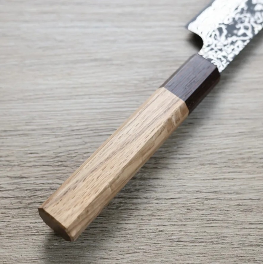 鳩野憲志朗 蔬果刀 135mm SG2 黑染大馬士革