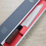 二唐刃物 切付牛刀 210mm 青紙超級鋼 柳葉鎚目 (2) 二唐刃物 切付牛刀 210mm<br>青紙超級鋼 柳葉鎚目