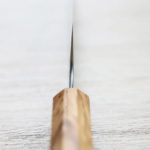 加藤義實 水波 切付牛刀 210mm SG2粉末HSS鋼 橄欖木柄