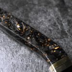 實光刃物Galaxy 牛刀 SG2 碳纖金薄柄210mm_7 實光刃物 Galaxy 牛刀 210mm SG2粉末HSS鋼 碳纖維金箔柄