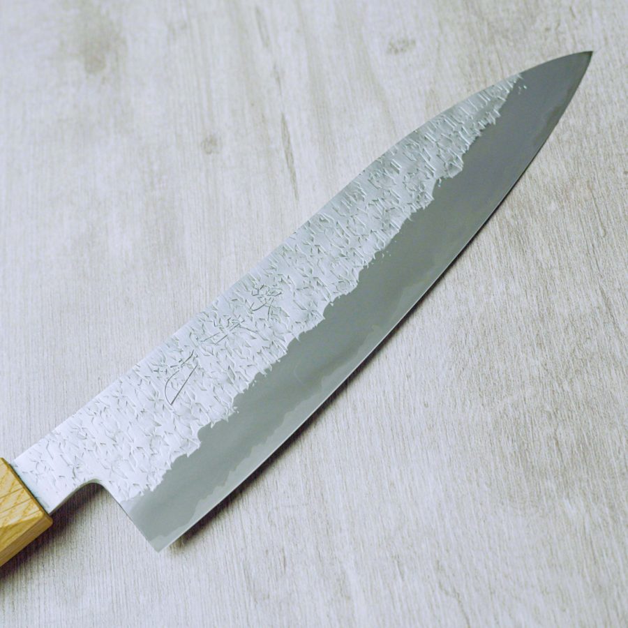 實光刃物No. 27全切牛刀210mm SG Strix 橡木柄_2 實光刃物 No. 27 全切牛刀 210mm SG Strix粉末HSS鋼 橡木柄