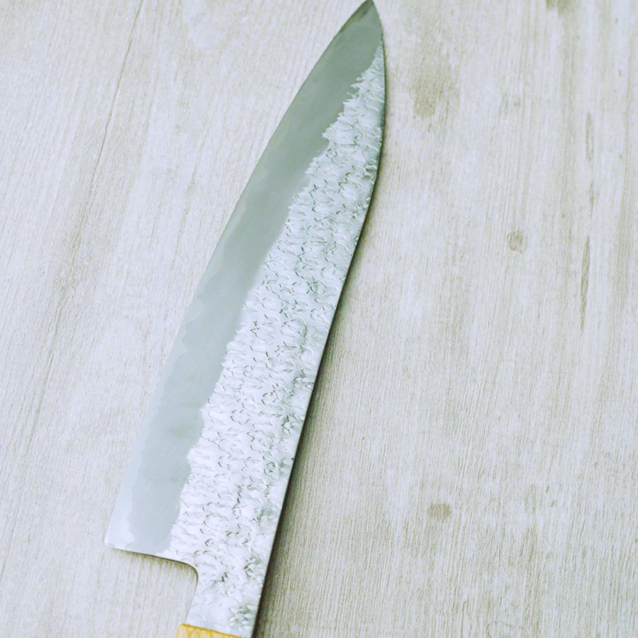 實光刃物No. 27全切牛刀210mm SG Strix 橡木柄_3 實光刃物 No. 27 全切牛刀 210mm SG Strix粉末HSS鋼 橡木柄