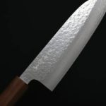 黑崎真 三德刀 165mm VG7鋼 鎚目大馬士革 胡桃木八角柄 (5) 黑崎真 三德刀 165mm VG7鋼 鎚目大馬士革 胡桃木八角柄