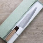 黑崎真 三德刀 170mm VG10Ｗ鋼<br>大馬士革