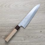 黑崎真 三德刀 170mm VG10Ｗ鋼<br>大馬士革